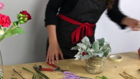 دسته گل عروس - دسته گل ارکیده -( چیدمان و تزئین گل )