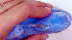 آموزش عروسک پولیشی-آموزش عروسک سازی-آموزش دوخت خرس خوابیده