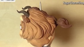 ساخت عروسک با خمیر-آموزش عروسک سازی-ساخت دیو