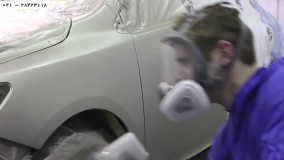 نقاشی خودرو - آموزش صفر تا صد نقاشی خودرو -ترکیب متالیک طلایی