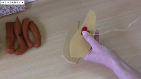 نمد دوزی-کار با نمد-آموزش دوخت عروسک نمدی-آموزش دوخت موش نمدی