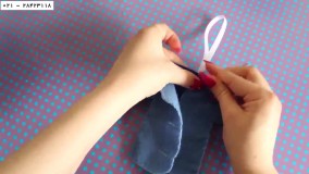 نمد دوزی -  عروسک نمدی حیوانات  -( جاکلیدی طرح پیراهن پسرانه )