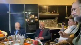 دورهمی هنرمندان در منزل استاد اکبر گلپایگانی