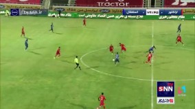 صحنه گل اول استقلال به تراکتور