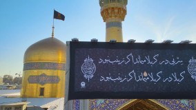 تصاویر هوایی برگزاری دعای ام داوود در حرم مطهر رضوی