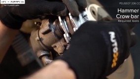 تعمیر جلوبندی خودرو -  آموزش تعمیر - تعویض دیسک ترمز عقب  سیستم تعلیق