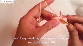 بافت عروسک -عروسک بافی-قلاب دوزی خرس کوچک