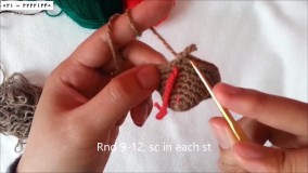 بافت عروسک -عروسک بافی-قلاب دوزی گوزن