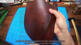 دوخت کیف چرم-اموزش کیف دوزی چرم با چرخ-آموزش کیف چرم