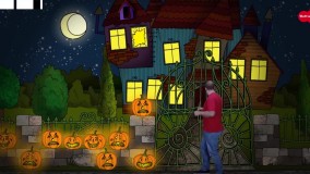 زبان به کودکان-انیمیشن استیو اند مگی-خانه وحشت