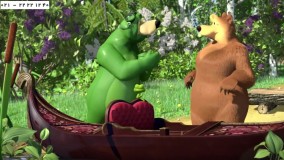 ماشا ومیشا-انیمیشن ماشا و میشا-قورباغه تنها