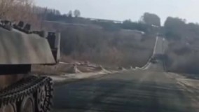 شوخی استهزاءآمیز راننده اوکراینی با نظامیان روس