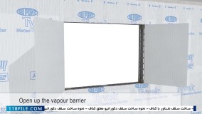 کناف کاری-کناف سقف-نحوه نصب دیوار کاذب دوجداره با تایل کناف آکواپنل