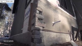 نصب سنگ آنتیک-نصب سنگ آنتیک روی کاغذ دیواری -نصب سنگ مصنوعی نمای داخلی