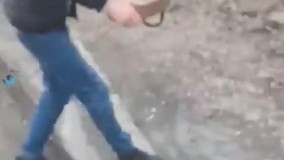 برداشتن مین ضد تانک به مثابه سینی نذری !