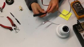 Dahua IPCAT5e (RJ45)آموزش نصب دوربین مداربسته- اتصال مجدد کابل  شکسته دوربین