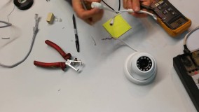 Dahua IPCAT5e (RJ45)آموزش نصب دوربین مداربسته-نحوه اتصال مجدد کابل  شکسته دوربین