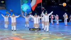 رژه زیبای کاروان ایران در المپیک ۲۰۲۲ پکن