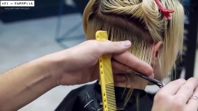 کوتاه کردن مو- آموزش کوتاهی آسان و سریع موهای بلند-مو کوتاه زنانه