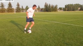 حرفه ای فوتبال -آموزش دریبل فوتبال(شیرجه زدن برای نجات دروازه)