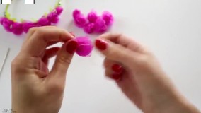 روبان دوزی از پایه - آموزش گلدوزی روی جوراب  (گره فرانسوی در روبان دوزی )