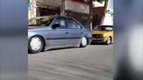 صف خودروهای اسپورت و خوابیده روی زمین در تهران !