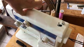 تعمیر چرخ خیاطی قدیمی-سرویس چرخ خیاطی-تست چرخان ماسوره