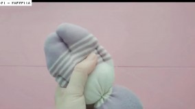 دوخت عروسک جورابی-ساخت عروسک جورابی پارچه ای-دوخت عروسک بانی خرگوش