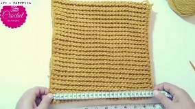 بافت پانچو -  آموزش بافت ژاکت- بافت پانچو یقه اسکی