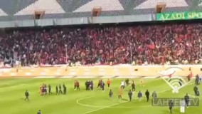درگیری بهزاد غلامپور با یکی از بازیکنان پرسپولیس
