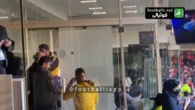 حضور رضا درویش و سعید راد در ورزشگاه آزادی