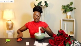 تشریفات مراسم عروسی-ایده های جالب عروسی-ساخت دسته گل رز آبشار