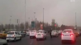 لحظه طوفان در تهران