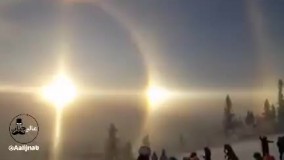پدیده زیبای هاله خورشیدی در سوئد