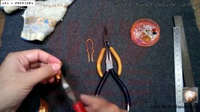 ساخت زیورآلات-زیورآلات زینتی-ساخت بدلیجات-ساخت سنجاق سر با سیم مسی و نگین