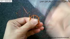 ساخت زیورآلات-زیورآلات زینتی-ساخت بدلیجات-ساخت آویز طرح جغد با سیم مسی