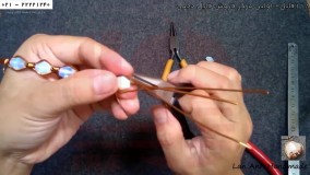 ساخت زیورآلات-زیورآلات زینتی-ساخت بدلیجات-ساخت دستبند با سیم مسی و سنگ