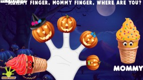 زبان فارسی به کودکان-الفبای فارسی-الفبا-آموزش انگشتان دست به وسیله آهنگ هالووین