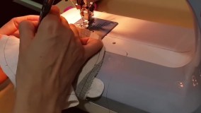 دوخت سیسمونی نوزاد-آموزش آسان سیسمونی نوزاد-(دوخت کفش چسبی نوزاد)
