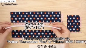 Miniآموزش دوخت کیف-دوخت کیف دستی-دوخت کیف پارچه ای-دوخت کیف لوازم آرایش گرد