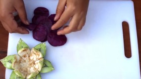 سفره آرایی-سفره آرایی-میوه آرایی سالاد با کلم