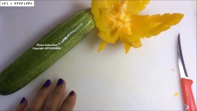 سفره آرایی-سفره آرایی-میوه آرایی با فلفل(دلمه)