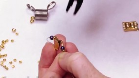 ساخت زیورآلات مهره ای- ساخت زیورآلات با مهره-آموزش ساخت دستبندهای کریستالی با سنگ های سفالی