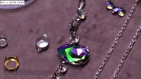 ساخت زیورآلات مهره ای- ساخت زیورآلات با مهره-چگونگی ساخت گردنبند با سنگ های فانتزی و زنجیره ای