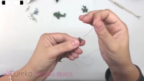 ساخت زیورآلات مهره ای- ساخت زیورآلات با مهره-آموزش دستبند سنگ کریستال 2