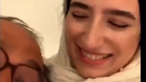 ‎رامبد جوان در لایو همسرش