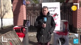 غارت شهرهای اوکراین توسط سربازان روس