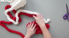 تریکوبافی پتوپادری- آموزش بافت پادری با نخ تریکو-آموزش بافت بالشت طرح استوانه