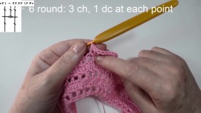 بافت لباس بچگانه-آموزش بافت لباس کودک-بافتنی-نحوه بافت سارافون شیک مجلسی