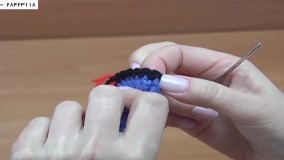 بافت دستکش و جوراب-انواع بافت جوراب-بافت جوراب رو فرشی با طرح گل